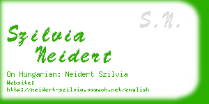 szilvia neidert business card